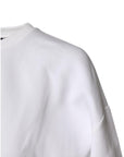 Dolce & Gabbana White Cotton Blend 3/4 Sleeves Blouse Top