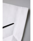 Dolce & Gabbana White Cotton Blend 3/4 Sleeves Blouse Top