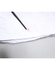 Dolce & Gabbana White Cotton Silk Blend Ascot Collar T-shirt
