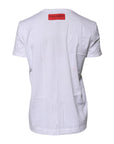 Dolce & Gabbana White Cotton DG Floral Embroidered Top T-shirt