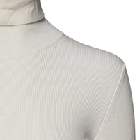 Dolce & Gabbana Cream Long Sleeves Turtleneck Slim Sweater