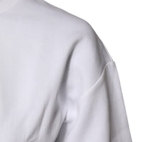 Dolce & Gabbana White Cotton Blend 3/4 Sleeves Blouse Top