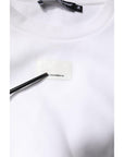 Dolce & Gabbana White Cotton Blend 3/4 Sleeves Blouse Top