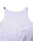 Dolce & Gabbana White Cotton Sleeveless Round Neck Tank Top