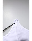 Dolce & Gabbana White Cotton Sleeveless Round Neck Tank Top