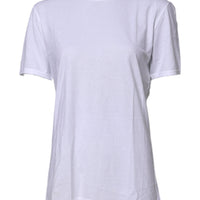 Dolce & Gabbana White Short Sleeves Round Neck Top T-shirt