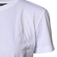 Dolce & Gabbana White Short Sleeves Round Neck Top T-shirt