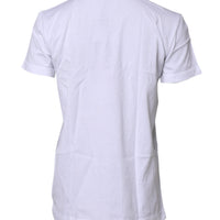 Dolce & Gabbana White Short Sleeves Round Neck Top T-shirt