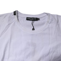 Dolce & Gabbana White Short Sleeves Round Neck Top T-shirt