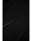 Dolce & Gabbana Black Knit Long Sleeves Turtleneck Slim Top