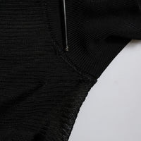 Dolce & Gabbana Black Knit Long Sleeves Turtleneck Slim Top