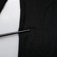 Dolce & Gabbana Black Knit Long Sleeves Turtleneck Slim Top