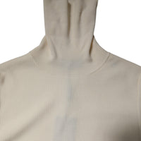Dolce & Gabbana Cream Long Sleeves Turtleneck Slim Sweater