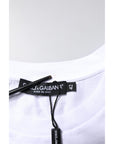 Dolce & Gabbana White Cotton Sleeveless Round Neck Tank Top