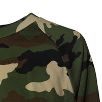Dolce & Gabbana Multicolor Camou Cropped Sweatshirt Sweater