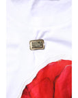 Dolce & Gabbana White Floral Print Cotton Crew Neck T-shirt