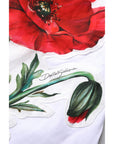 Dolce & Gabbana White Floral Print Cotton Crew Neck T-shirt