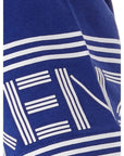 Kenzo Chic Blue Cotton Tee for Stylish Comfort