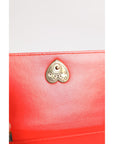 Dolce & Gabbana Red Leather Quilted Devotion Crossbody Phone Cover Bag