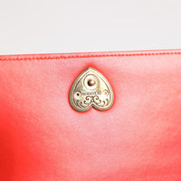 Dolce & Gabbana Red Leather Quilted Devotion Crossbody Phone Cover Bag