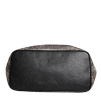 Dolce & Gabbana Brown Leopard BEATRICE Leather Logo Plaque Tote Bag