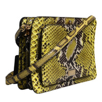 Dolce & Gabbana Green Exotic Leather DG Plaque Crossbody Clutch Bag