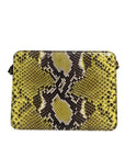 Dolce & Gabbana Green Exotic Leather DG Plaque Crossbody Clutch Bag