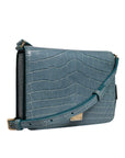 Dolce & Gabbana Green Exotic Leather DG Plaque Crossbody Mini Bag