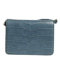 Dolce & Gabbana Green Exotic Leather DG Plaque Crossbody Mini Bag