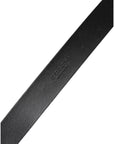 Dolce & Gabbana Black Leather Classic Metal Waist Buckle Belt