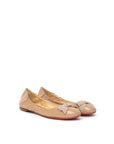 Christian Louboutin Beige Patent Leather Flat Shoe