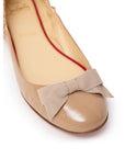 Christian Louboutin Beige Patent Leather Flat Shoe