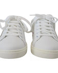 Dolce & Gabbana White Classic Sneakers Women Leather Shoes