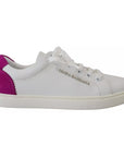 Dolce & Gabbana White Classic Sneakers Women Leather Shoes