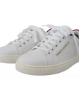 Dolce & Gabbana White Classic Sneakers Women Leather Shoes