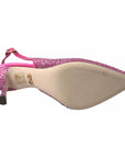 Dolce & Gabbana Pink Slingbacks Crystal Pumps Shoes