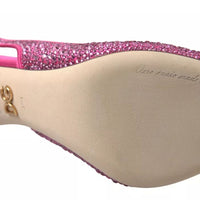 Dolce & Gabbana Pink Slingbacks Crystal Pumps Shoes