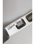 Dolce & Gabbana White Leather Gold Tone Rotating Buckle Belt