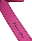 Dolce & Gabbana Pink Waist Ribbon Wide Bow Logo Belt