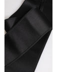 Dolce & Gabbana Black Satin Wide Waist Belt