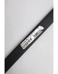 Dolce & Gabbana Black Leather Gold Metal Waist Buckle Belt