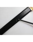 Dolce & Gabbana Black Leather Gold Metal Waist Buckle Belt