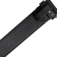 Dolce & Gabbana Black Leather Metal Waist DG Logo Buckle Belt