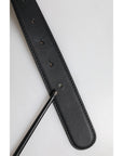 Dolce & Gabbana Black Leather Metal Waist DG Logo Buckle Belt