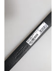 Dolce & Gabbana Black White Pony Leather Waist Buckle Belt