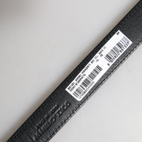 Dolce & Gabbana Black White Pony Leather Waist Buckle Belt