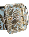 Dolce & Gabbana Multicolor Floral Jacquard Wide Waist Belt