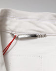 Dolce & Gabbana White Graffiti Cotton Stretch Denim Jacket