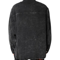 Dolce & Gabbana Black Logo Cotton Stretch Denim Jacket