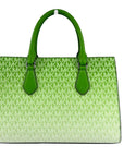 Michael Kors Sheila Medium Crossbody Satchel Purse Bag Jungle Green